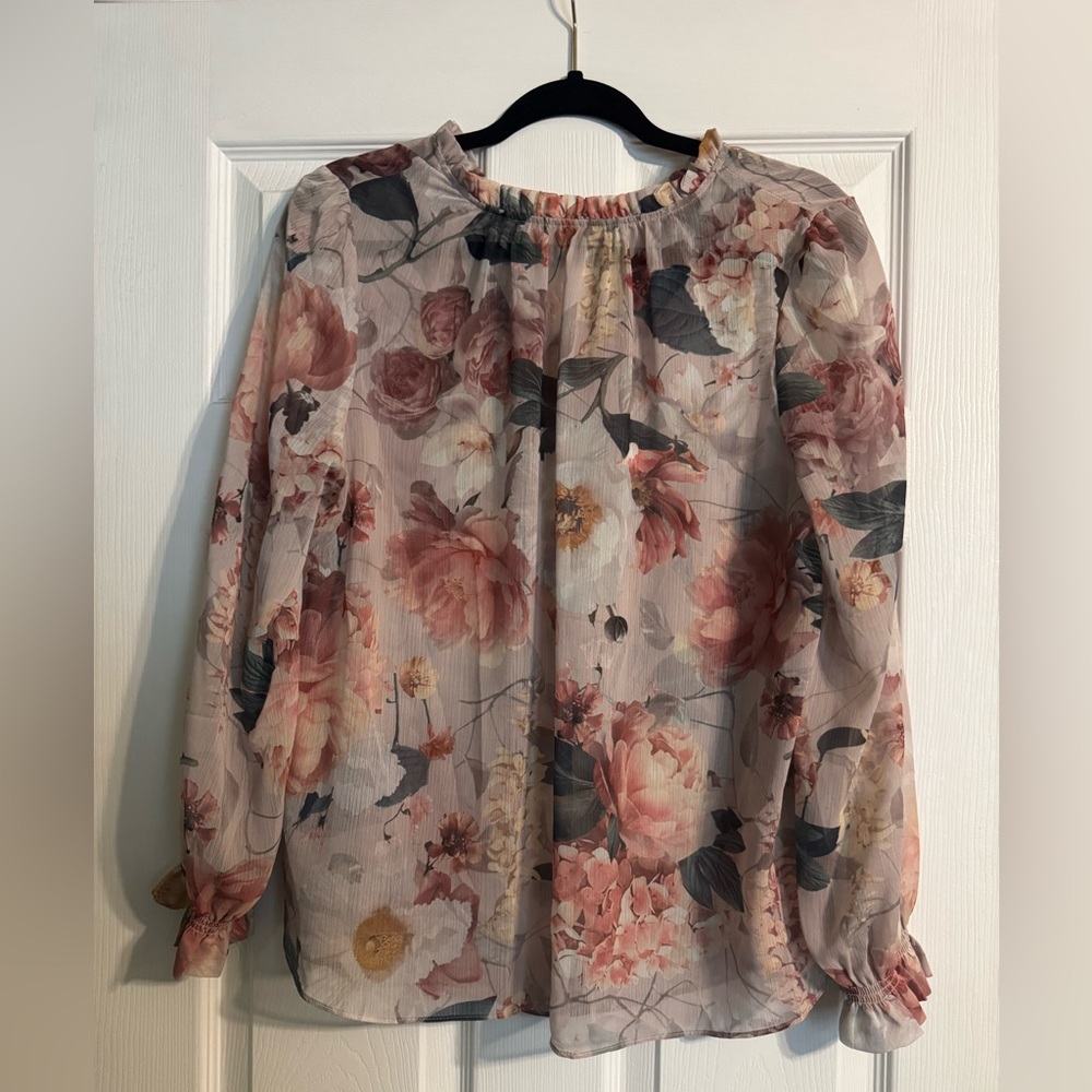H&M Chiffon Crêpe Floral Blouse